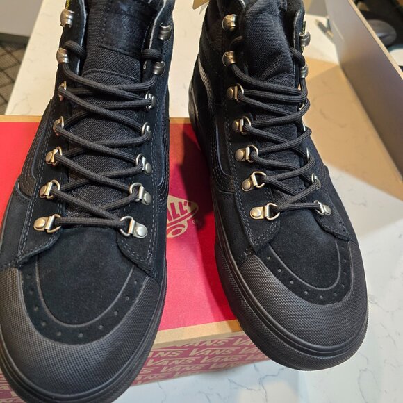 Vans Sk8-Hi MTE-2 Waterproof SKATE Hiking Boot Shoe All Black Mens Size 10 NEW - Picture 5 of 10